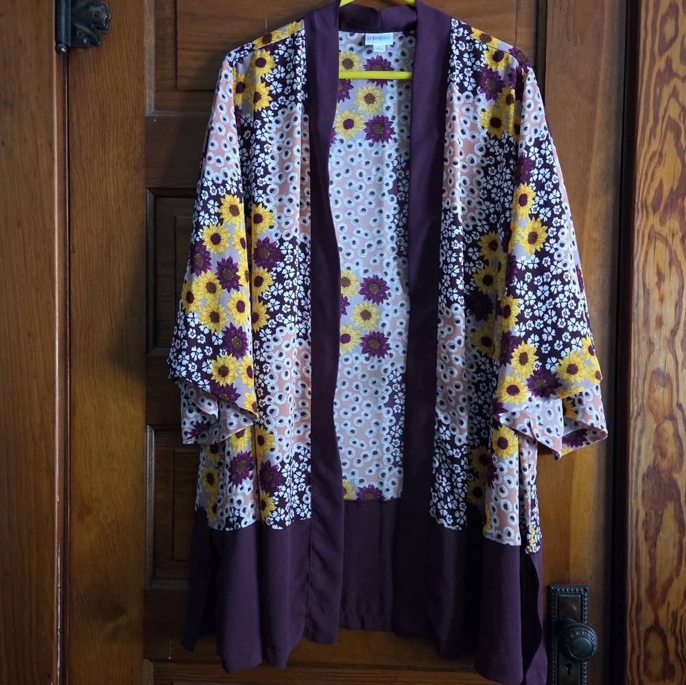 LuLaRoe Aurora Kimono Size Large NWOT